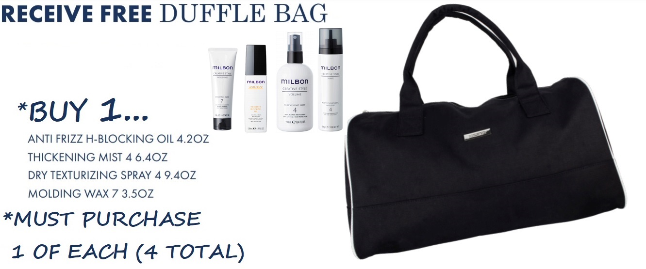 free duffle bag with purchase